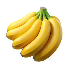 Bunch of fresh bananas isolated
