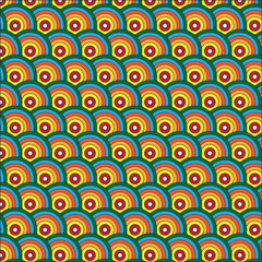 4.	Seamless Japanese Wave Pattern Illustration