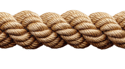 durable and sturdy rope stretches across the frame. Its natural fibers speak of strength, reliability, and the potential for new beginnings. Isolated On Transparent and White Background