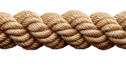 durable and sturdy rope stretches across the frame. Its natural fibers speak of strength, reliability, and the potential for new beginnings. Isolated On Transparent and White Background
