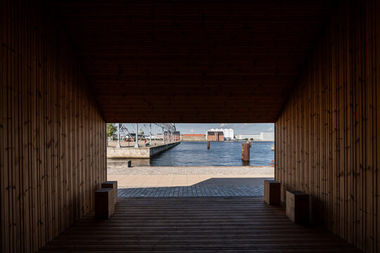 Modern and Historic architecture of Copenhagen, Denmark. 