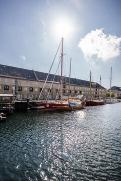 Modern and Historic architecture of Copenhagen, Denmark. 
