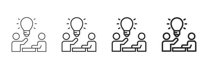 Innovation Icon Set Different Line Style Collection 