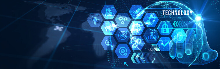 Business, Technology, Internet and network concept. 3d illustration