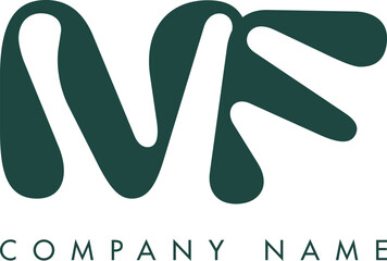 Creative Abstract Initial Letter MF Logo Design