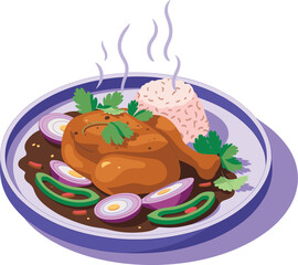 Abstract geometric design with vibrant color palette and clean typography