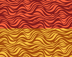 Line Doodle Seamless Pattern 27 - Wavy Flow