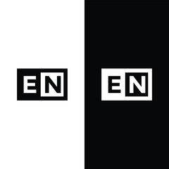 EN Monogram logo Stock Illustrations, Vectors & Clipart.