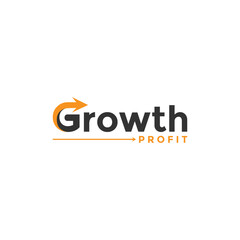 Modern growth logo design arrow shape logo design in letter g.