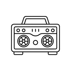 driver amplifier icon isolated on white