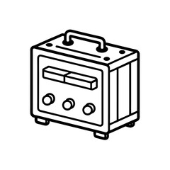 limiting amplifier icon isolated on white