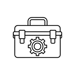mechanical cal kit icon isolated on white
