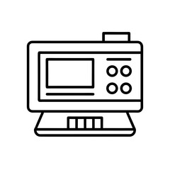 osa analyzer icon isolated on white