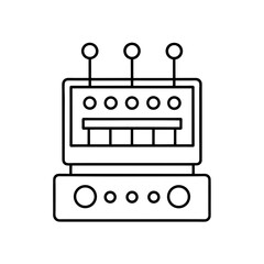sequencer device icon isolated on white