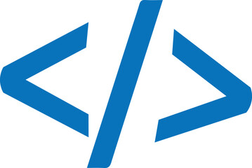 code sign isolated on white