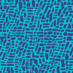 Line Doodle Seamless Pattern 36 - Abstract Bricks