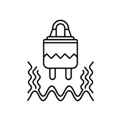 waveshaper plugin icon isolated on white