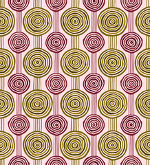 Line Doodle Seamless Pattern 76 - Forest Echo 1