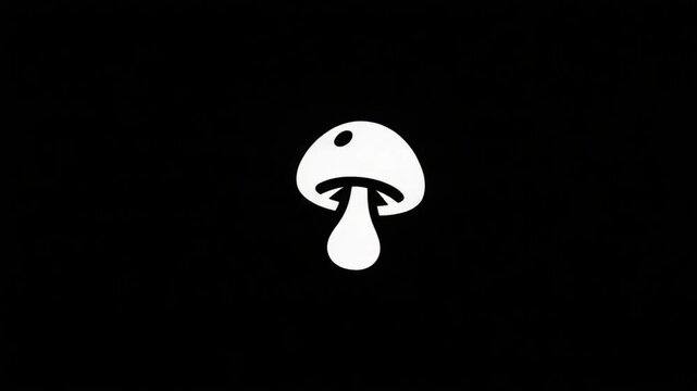 White mushroom icon