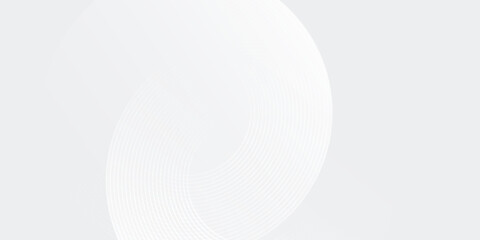 Vector white glowing geometric lines on gray background. Modern shiny blue circle modern simple abstract, vector eps10