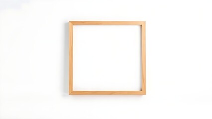 Minimal wooden frame showcased on a white background with clean design and studio lighting.
