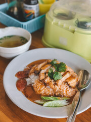 Crispy Pork Belly with Rice