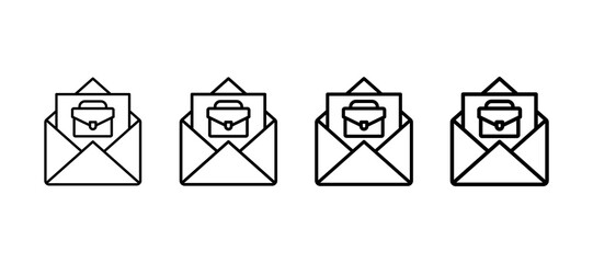 Job Offer Multiple Line Icon Element