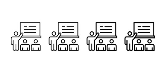 Skill Development Multiple Line Icon Element