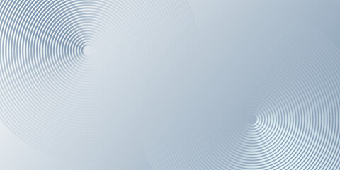 white abstract background with glowing circles. Swirl circular lines pattern. Geometric spiral. Twirl element. Modern graphic design. Futuristic technology concept.