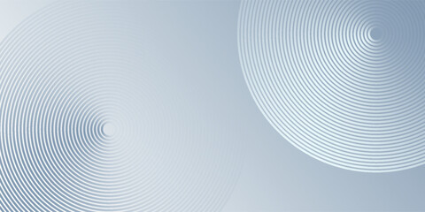 white abstract background with glowing circles. Swirl circular lines pattern. Geometric spiral. Twirl element. Modern graphic design. Futuristic technology concept.