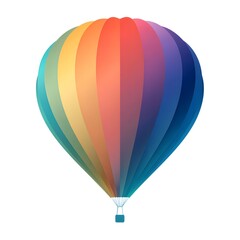 Fototapeta premium Balloon shape, gradient colors, no text