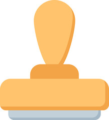 Wooden samp flat colored icon