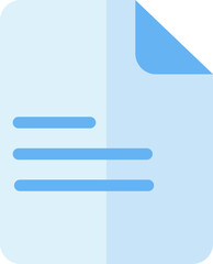 Text file format flat colored icon
