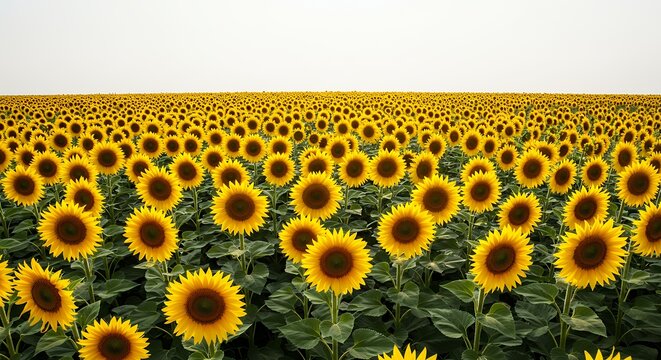 Sunflower field panorama - Powered by Adobe