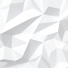 Faceted white surface with varied angles, creating depth and texture through shadows and light variations. Abstract, geometric and minimalist