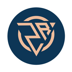Creative simple Initial Monogram ZR Logo Designs.
