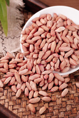 Shandong Peanuts Spilling from Bowl - Nutritious Snack for Farmers and Healthy Living