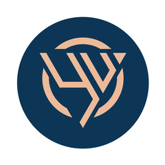 Creative simple Initial Monogram YU Logo Designs.