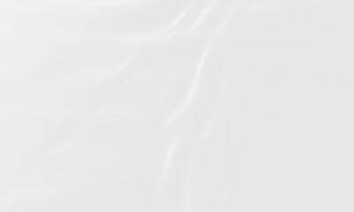 Obraz premium White wavy cloth background. Rippled fabric wave