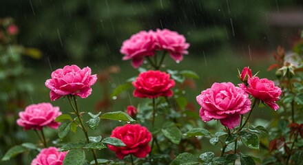 Roses in garden