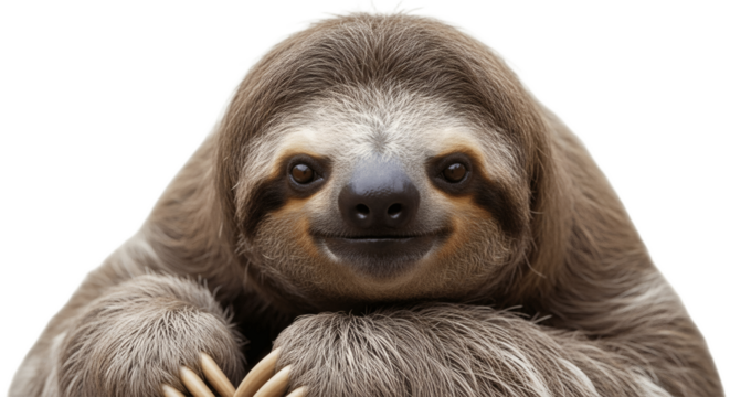 Sloth face looking at you