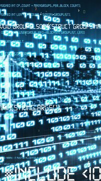 Software development, application programming code and tacit computer coding . Concept of smart digital transformation and technology disruption that changes global trends in new information era .
