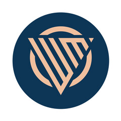 Creative simple Initial Monogram WM Logo Designs.