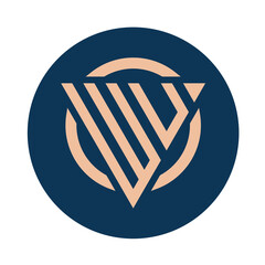 Creative simple Initial Monogram WU Logo Designs.