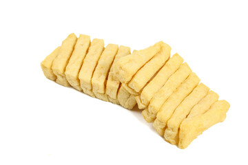 Sliced Tofu Bean Curd Strips Fresh Soy Protein Asian Cooking Ingredient