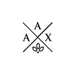 AAX letter logo design on WHITE background. AAX creative initials letter logo concept. AAX letter design.