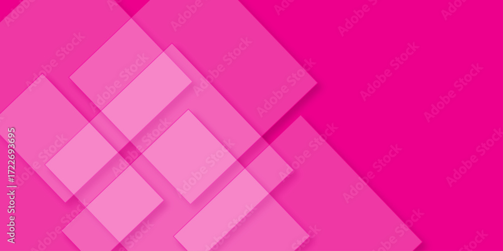 Poster pink vector background with wry lines. abstract background with pink transparent rhombus geometric d