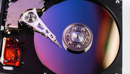 Hard Disk Drive Close Up.