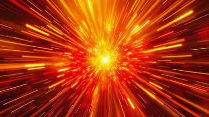 Exploded orange and light red line effect background