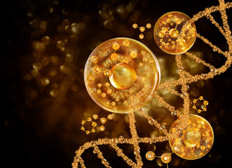 gold molecule and gold chromosome
